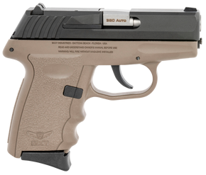 SCCY Industries CPX-3CBDE CPX-3  380 ACP 10+1 3.10" Flat Dark Earth Polymer Serrated Black Nitride SS Slide Finger Grooved FDE Polymer Grip 144558