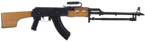 Century Arms RI4988N AES-10B RPK 7.62x39mm 30+1 21.50" Heavy Match Grade Barrel, Black Receiver, Wood Furniture, Clubfoot Style Stock, Carry Handle, Bipod 159707