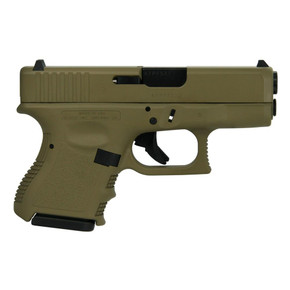 Glock 26 Gen 3 Custom "FDE" Handgun 9mm Luger 10/rd Magazines (2) 3.43" Barrel Austria GLPI26502FDE Glock 26 Gen 3 Custom "FDE" Handgun 9mm Luger 10/rd Magazines (2) 3.43" Barrel Austria GLPI26502FDE