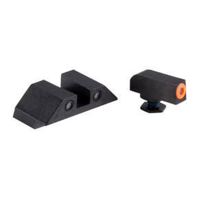 GLOCK 17/19/33/46 ORANGE FRONT & BLACK SQUARE NOTCH REAR 100029957