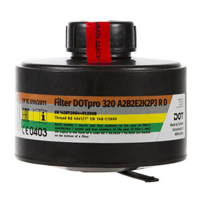 DOTPRO 320 40MM GAS MASK FILTER 100047455 DOTPRO 320 40MM GAS MASK FILTER 100047455