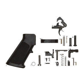 AR-15 LOWER PARTS KIT WITH GRIP W/ QMS TRIGGER 100042562 AR-15 LOWER PARTS KIT WITH GRIP W/ QMS TRIGGER 100042562