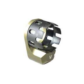 AR RECEIVER ENHANCED CASTLE NUT WITH EXT QD ENDPLATE FDE 100037233 AR RECEIVER ENHANCED CASTLE NUT WITH EXT QD ENDPLATE FDE 100037233