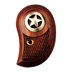 BOND ARMS STANDARD ROSEWOOD GRIPS W/SILVER STAR 250026088 BOND ARMS STANDARD ROSEWOOD GRIPS W/SILVER STAR 250026088