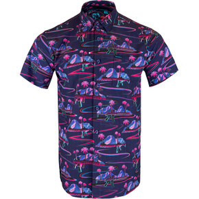 RETRO RIFLE SHORT SLEEVED BUTTON DOWN SHIRT XXXL 430112238