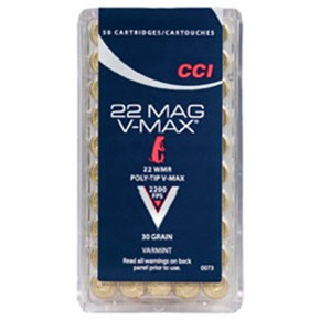 22 WMR 30GR V-MAX 50/BOX 105200129 22 WMR 30GR V-MAX 50/BOX 105200129