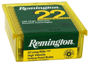 REMINGTON 22LR 36GR LEAD-HPHIGH-VEL 100RD 50BX/CS A1600 REMINGTON 22LR 36GR LEAD-HPHIGH-VEL 100RD 50BX/CS A1600