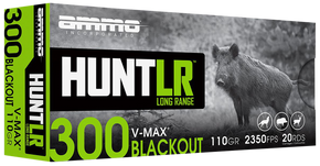 Ammo Inc 300B110VMXA20 Signature  300Blackout 110gr Hornady V-Max 20 Per Box/10 Case 148601