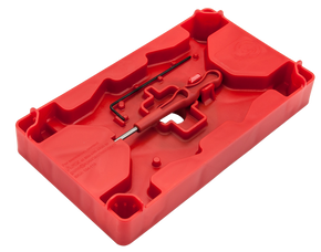 Apex Tactical 104110 Armorer's Tray & Pin Punch  Red Polymer Pistol 117813