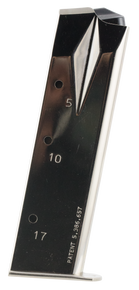 Mec-Gar MGRP8517N Standard Nickel Detachable 17rd 9mm Luger for Ruger P95/P85/P89/P93/P94 48128 Mec-Gar MGRP8517N Standard Nickel Detachable 17rd 9mm Luger for Ruger P95/P85/P89/P93/P94 48128