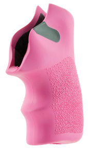 Hogue 78027 Tamer  Cushion Pink Rubber Grip with Finger Grooves for Ruger LCR, LCRx 99546