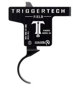 TriggerTech K84SBB25NNK Field  Single-Stage Curved Trigger with 2.50-5 lbs Draw Weight & Black PVD Finish for Kimber M84 131755