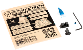 Strike Industries P320SIGHTSSH Strike Iron Sights Black/Blank Front Sight Black/Blank Rear Sight Sig Sauer P320 with Rear Dovetail Suppressor Height 144049 Strike Industries P320SIGHTSSH Strike Iron Sights Black/Blank Front Sight Black/Blank Rear Sight Sig Sauer P320 with Rear Dovetail Suppressor Height 144049