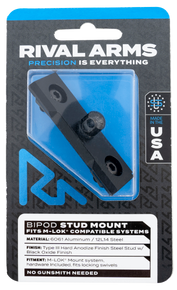 Rival Arms RARA92M3B Bipod Stud Mount Black Oxide 6061-T6 Aluminum with Black Anodized 12L14 Steel Stud compatible with M-LOK Mount System 136236 Rival Arms RARA92M3B Bipod Stud Mount Black Oxide 6061-T6 Aluminum with Black Anodized 12L14 Steel Stud compatible with M-LOK Mount System 136236