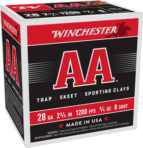 Winchester Ammo AA288 AA 28Gauge 2.75" 3/4oz 8Shot 25 Per Box/10 Case 117164 Winchester Ammo AA288 AA 28Gauge 2.75" 3/4oz 8Shot 25 Per Box/10 Case 117164