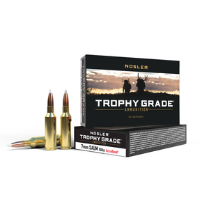 Nosler Trophy Grade Rifle Ammunition 7mm SAUM 160 gr AB 3000 fps - 20/ct NO60045