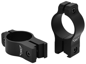 Warne V422M Rimfire Rings Vapor Matte Black Aluminum 1" Tube High Rimfire/Vertical Split 3/8" Dovetail, 0 MOA 144502
