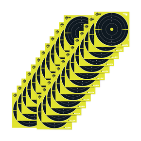 EZ-Aim 15213 Splash Reactive 8" Bullseye Hanging Paper 8" x 8" Black/Yellow White 25 Per Pkg 122498 EZ-Aim 15213 Splash Reactive 8" Bullseye Hanging Paper 8" x 8" Black/Yellow White 25 Per Pkg 122498