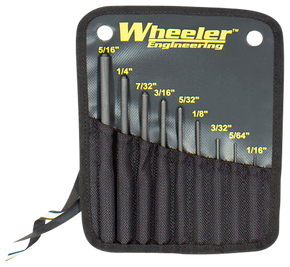 Wheeler 204513 Roll Pin Punch Set Black Steel Knurled Handle 9 Pieces 142530 Wheeler 204513 Roll Pin Punch Set Black Steel Knurled Handle 9 Pieces 142530
