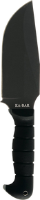 Ka-Bar 1278 Warthog Heavy Duty 6.75" Fixed Clip Point Plain Black SK-5 High Carbon Blade TPR Black Handle 76243 Ka-Bar 1278 Warthog Heavy Duty 6.75" Fixed Clip Point Plain Black SK-5 High Carbon Blade TPR Black Handle 76243