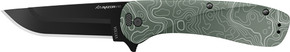 OUTDOOR EDGE RAZOR VX1 3" FLDRGREEN TOPO ALUM SPRING ASSIST VX130CC