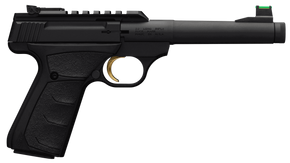 Browning 051534490 Buck Mark Plus Camper SR 22 LR 10+1 6" Steel Threaded Barrel, Matte Black Optic Ready/Serrated Steel Slide & Aluminum Frame, Black Ultragrip FX Grips 30061