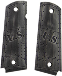 Hogue Govt. Model Aluminum - 1911 U.S. Green Distressed Grip HA00824EXLTRP Hogue Govt. Model Aluminum - 1911 U.S. Green Distressed Grip HA00824EXLTRP