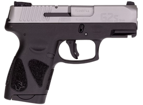 Taurus 1-G2S939 G2S  Compact Frame 9mm Luger 7+1 3.26" Matte Stainless Steel Barrel, Matte Stainless Steel Serrated Slide, Black Polymer Frame w/Accessory Rail, Black Polymer Grip 182561