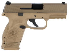 FN 66100818 509 Compact 9mm Luger 3.70" Barrel 12+1 Or 15+1, Flat Dark Earth Polymer Frame With Mounting Rail, Flat Dark Earth Stainless Steel Slide, No Manual Safety 133057 FN 66100818 509 Compact 9mm Luger 3.70" Barrel 12+1 Or 15+1, Flat Dark Earth Polymer Frame With Mounting Rail, Flat Dark Earth Stainless Steel Slide, No Manual Safety 133057