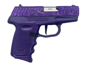 SCCY Industries DVG1RPPU DVG-1 Sub-Compact Frame 9mm Luger 10+1 3.10" Stainless Quadlock Barrel, Purple Glitter Optic Ready/Serrated Stainless Steel Slide, Royal Purple Polymer Frame & Grip 162415 SCCY Industries DVG1RPPU DVG-1 Sub-Compact Frame 9mm Luger 10+1 3.10" Stainless Quadlock Barrel, Purple Glitter Optic Ready/Serrated Stainless Steel Slide, Royal Purple Polymer Frame & Grip 162415