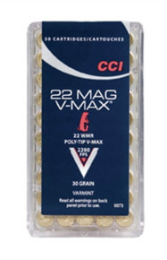 CCI 22 WMR MAXI-MAG V-MAX 30GR50BX O-0073 CCI 22 WMR MAXI-MAG V-MAX 30GR50BX O-0073
