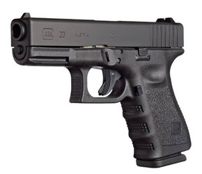 Glock 23 Gen 3 Compact Handgun .40 S&W 10/rd Magazines (2) 4" Barrel Black Austria GLPI2350201 Glock 23 Gen 3 Compact Handgun .40 S&W 10/rd Magazines (2) 4" Barrel Black Austria GLPI2350201