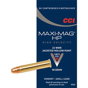 22 WMR 40GR JACKETED HOLLOW POINT 50/BOX 105200098 22 WMR 40GR JACKETED HOLLOW POINT 50/BOX 105200098
