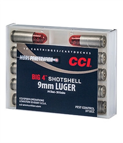 CCI 9MM LUGER SHOTSHELL 4 SHOT 10BX 3712CC