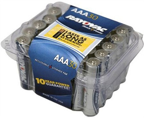 RAY-O-VAC ALKALINE BATTERY AA 30PK 815-30F