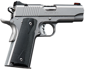 Kimber Mfg.,inc 3200044CA Pro Carry HD II (CA) 38 Super 9+1 4" Stainless Steel Slide Satin Silver Black Synthetic Double Diamond Checkering Grip 170444