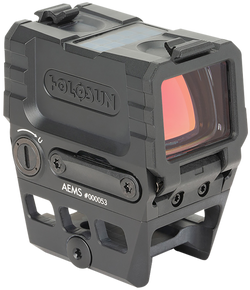 Holosun AEMS211301 AEMS  Black Anodized 1 x 1.1" x 0.87" 2 MOA Red Dot/65 MOA Circle Multi Reticle 139918