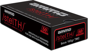 AMMO INC 9MM LUGER 165GR TMCSTEALTH SUBSONIC 50RD 20BX/CS A9165TMCSTL AMMO INC 9MM LUGER 165GR TMCSTEALTH SUBSONIC 50RD 20BX/CS A9165TMCSTL