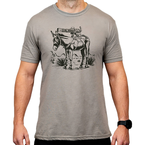 Magpul MAG1528-041-M Burro CVC  Stone Gray Heather Cotton/Polyester Short Sleeve Medium 184562