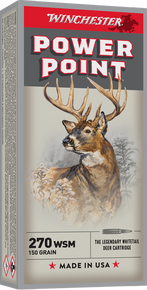WINCHESTER SUPER X POWER POINT 270WSM 150GR 20RD BX 200RD CASE WINCX270WSM