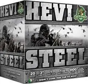 HEVI-SHOT HEVI-STEEL 12GA 3IN 1-1/4OZ #1 25 RD/BX 10 BX/CS HEVIHS60001 HEVI-SHOT HEVI-STEEL 12GA 3IN 1-1/4OZ #1 25 RD/BX 10 BX/CS HEVIHS60001
