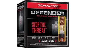 WINCHESTER DEFENDER 20G 2 3/4" #2 LEAD 7/8OZ 25RD WINCS202SPD25 WINCHESTER DEFENDER 20G 2 3/4" #2 LEAD 7/8OZ 25RD WINCS202SPD25
