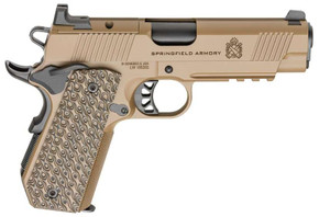 SPRINGFIELD ARMORY 1911 TRP AOS 9MM PISTOL 4.25" COYOTE CARRY CUT, RAIL, 3-9RD MAGS SPRIPC9127LRCBCCAOS