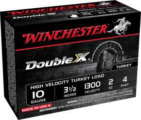 WINCHESTER DOUBLE X HV TURKEY 10G 3.5" 2OZ #4 WINCSTH104 WINCHESTER DOUBLE X HV TURKEY 10G 3.5" 2OZ #4 WINCSTH104
