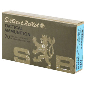 SELLIER & BELLOT 300B/O SUB 200GR 20RD BOX 50 BOXES PER CASE SELLSB300BLKSUBA