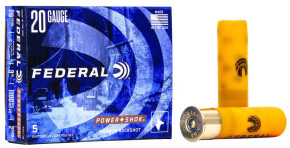 FEDERAL 20GA 3" MAG. 18 PELLETS-2 BUCK 5 RD/BX 50 BX/CS FEDEF2072B FEDERAL 20GA 3" MAG. 18 PELLETS-2 BUCK 5 RD/BX 50 BX/CS FEDEF2072B