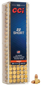 CCI 22 SHORT 29GR CPRN * 100 RD/BX 50 BX/CS CCI0027 CCI 22 SHORT 29GR CPRN * 100 RD/BX 50 BX/CS CCI0027