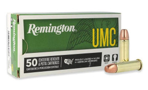 REMINGTON 38 SPL 130GR FMJ UMC 50 RND PK 50 RD/BX 10 BX/CS REMI23730 REMINGTON 38 SPL 130GR FMJ UMC 50 RND PK 50 RD/BX 10 BX/CS REMI23730