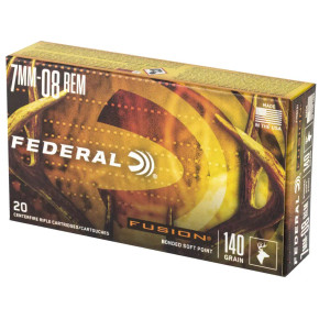 FEDERAL 7MM-08 REM 140GR FUSION 20 RD/BX 10 BX/CS FEDEF708FS1