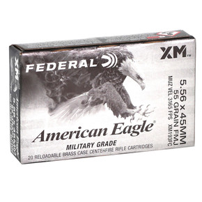 FEDERAL AE 5.56x45 55GR FMJ 20/BX 25BX/CS FEDEAE193 FEDERAL AE 5.56x45 55GR FMJ 20/BX 25BX/CS FEDEAE193